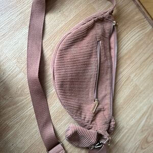 Corduroy Tan Crossbody Bag